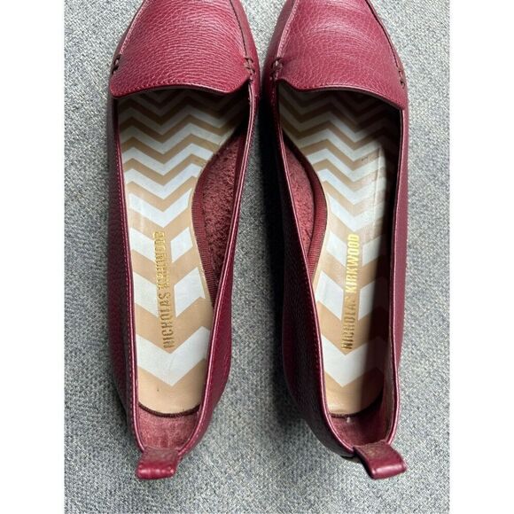 NICHOLAS KIRKWOOD Textured Leather Point-toe Flats - Picture 5 of 9